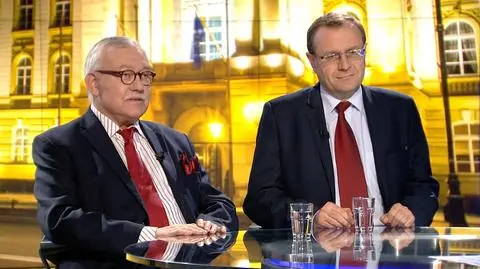 Profesor Antoni Dudek i profesor Ireneusz Krzemiński w "Faktach po Faktach"