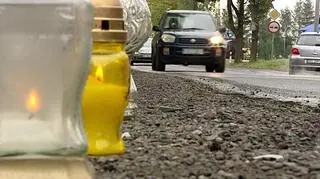 Miejsce wypadku w Kozach koło Bielska-Białej