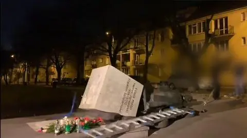 Zarzut dla mężczyzny, który obalił pomnik Jankowskiego