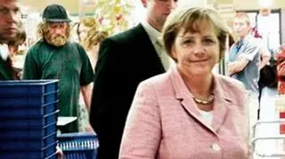 Kanclerz Niemiec na zakupach