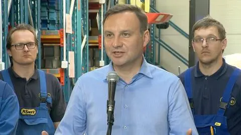 Duda podczas wizyty w Piastowie