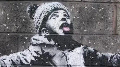 Banksy zaprezentował nowe dzieło. Mural w walijskim Port Talbot