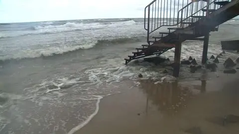 Plaża była i się zmyła