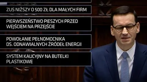Mateusz Morawiecki w expose złożył nowe obietnice