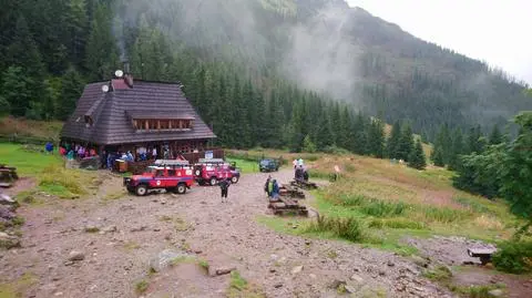 Ranni są opatrywani w schronisku