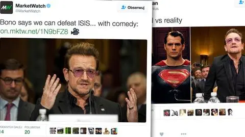 Muzyk z U2 proponuje, aby do walki z terrorystami wysłać komików