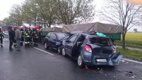 6 osób rannych w zderzeniu na drodze krajowej