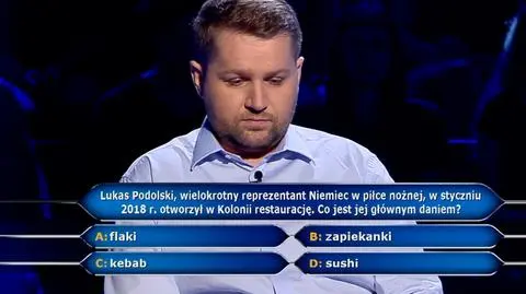Milionerzy: Pytanie o restaurację Lukasa Podolskiego w Kolonii