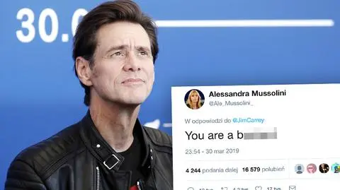 Jim Carrey narysował Mussoliniego, Alessandra Mussolini komentuje