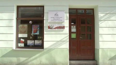 Biuro posła PiS opluwane od 17 miesięcy