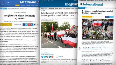 Brytyjska i francuska prasa o atakach na Polaków w Harlow