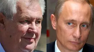 Milos Zeman i Władimir Putin
