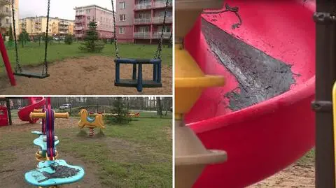 Zniszczyli plac zabaw, bo dzieci były zbyt głośno? Policja bada sprawę