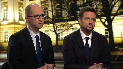 Adam Bielan i Rafał Trzaskowki w "Faktach po Faktach"