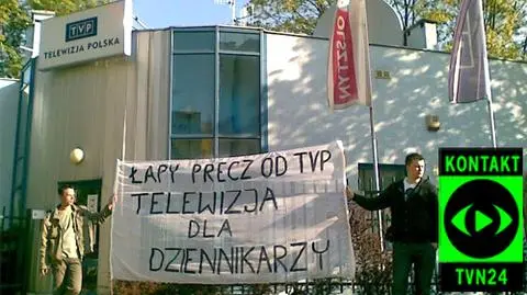 Telewizja nie nadaje. Nie ma komu pracować (film: Inforoom)