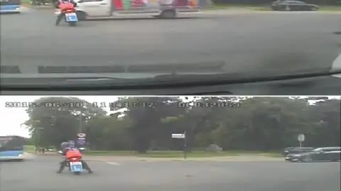 Egzamin na prawo jazdy w Legnicy. Motocyklista uniknął wypadku