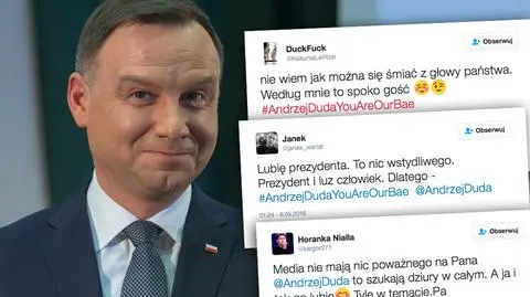 #AndrzejDudaYouAreOurBae jednym z najpopularniejszych na Twitterze