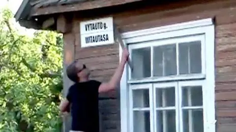 Za zerwanie polskiej tabliczki upomnienie