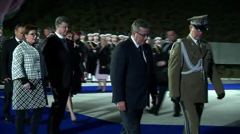 Bronisław Komorowski w czasie obchodów 70. rocznicy zakończenia II wojny światowej 