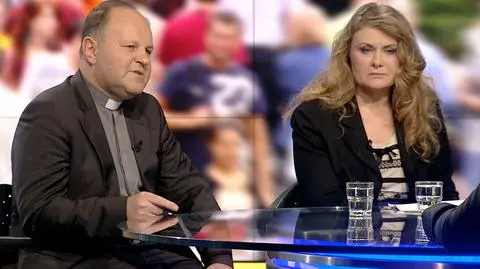 Ks. Kazimierz Sowa i Katarzyna Piekarska byli gośćmi "Faktów po Faktach"