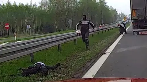 Pasażerka spadła z motocykla w czasie jazdy. Trwa śledztwo