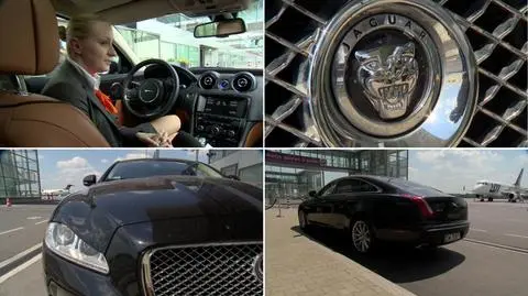 Jaguar jak z Jamesa Bonda odbierze VIP-y. Za kierownicą kobieta