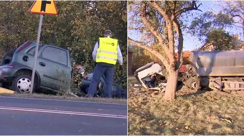 Śmiertelny wypadek pod Słupcą. Cysterna zatrzymała się tuż przed domem
