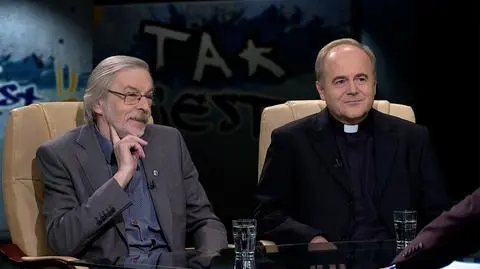 prof. Zbigniew Mikołejko i ks. Andrzej Kobyliński w Tak Jest