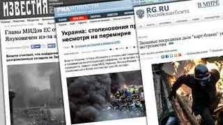 Zaostrzają się uliczne walki w Kijowie, radykalizują się relacje rosyjskich mediów