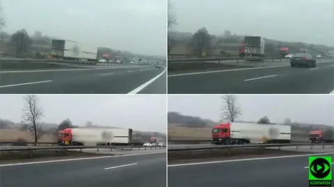 Ciężarówka zawraca na A4. "Pokazałbym to jako przestrogę"