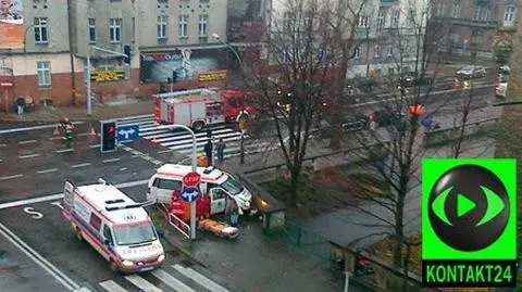Wypadek karetki z ciężarną