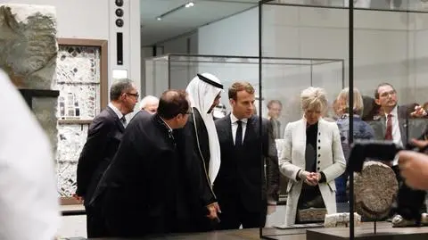 Emmanuel Macron z żoną są w Abu Zabi