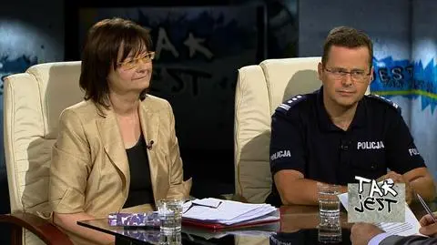 prof.Irena Lipowicz i insp.Mariusz Sokołowski w Tak jest