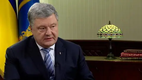 The President of Ukraine, Petro Poroshenko hosted TVN24 BIS reporter Michał Sznajder in his in Kiev