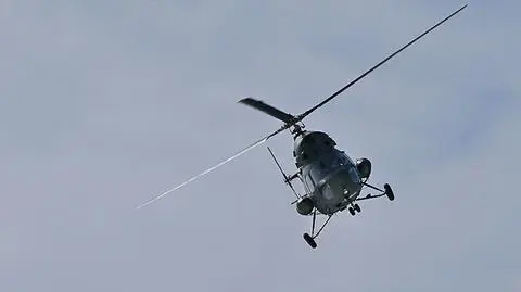 Śmigłowiec uderzył w ziemię podczas lądowania w Latkowie