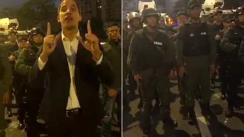 Juan Guaido wzywa armię do opuszczenia Maduro