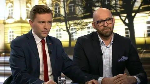 Jakub Rutnicki i Łukasz Schreiber w "Faktach po Faktach"