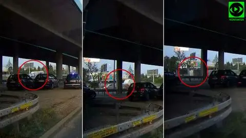 Accident of the police car from the motorcade escorting the head of NATO. The collision captured on video