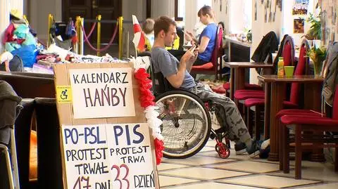 Sejm authorities say the ongoing protest generates costs