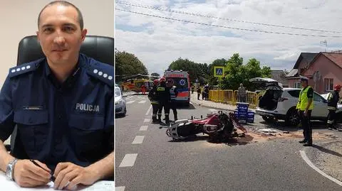 Mikołów, Kielce. W wypadku motocyklowym zginął komendant policji