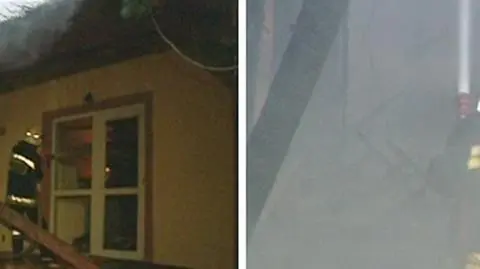 Gigantyczny pożar w Łebie. Ogień strawił ośrodek