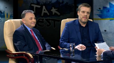Adrian Zandberg i prof. Witold Orłowski w Tak Jest