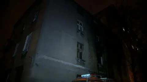 Łódź. Pożar kamienicy przy ulicy Łącznej, jedna osoba nie żyje