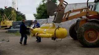 Yellow Submarine tuż przed transportem do Helu