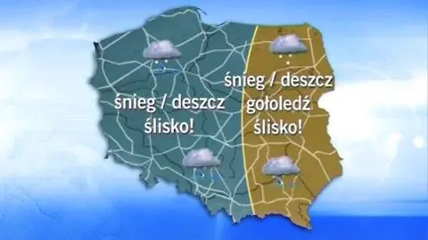Na drogach ślisko