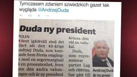 Wpadka szwedzkiej prasy. Jarosław Kaczyński zamiast Andrzeja Dudy