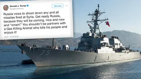 Donald Trump zapowiedział "potężną odpowiedź" na atak w Syrii ["Fakty" z 10.04.19]