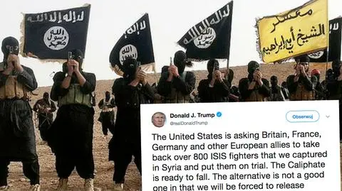 Donald Trump wezwał kraje UE do osądzenia bojowników tzw. Państwa Islamskiego