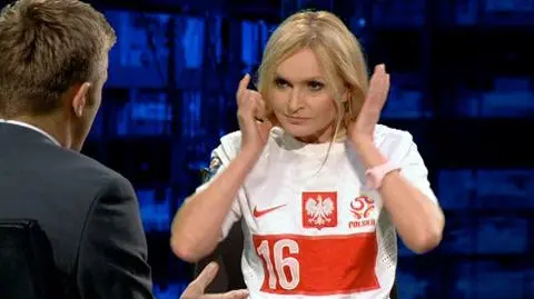 Monika Olejnik w koszulce kapitana reprezentacji
