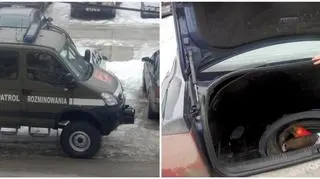 Rutynowa kontrola drogowa w Skarżysku zakończyła się akcją saperów